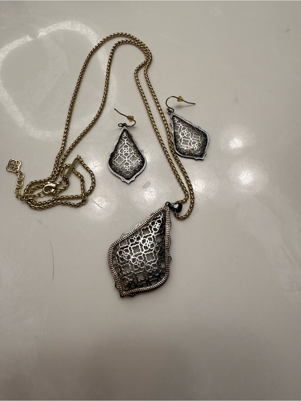 Addie Fillagree by Kendra Scott Pendant Necklace and Earring Set